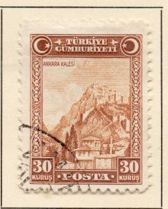 Turkey 1930 Early Issue Fine Used 30k.  230737