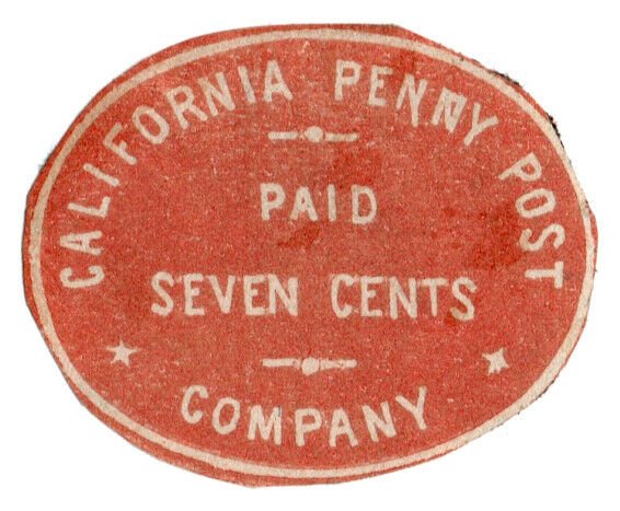 (I.B) US Local Post : California Penny Post 7c