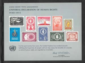 United Nations Souvenir Card #SC4 MINT (11392)