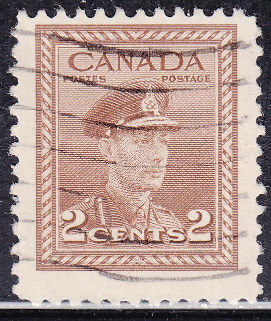 Canada 250 King George VI WWII War 2¢ 1942