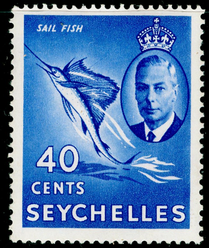 SEYCHELLES SG165, 40c ultramarine, NH MINT. 