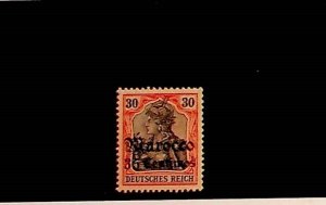 GERMAN OFFICES IN MOROCCO Sc 38 LH ISSUE OF 1906 - 35C ON 30PF