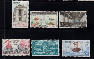 Monaco #448-53 (1960 Oceanographic Museum set) VFMNH CV $6.95