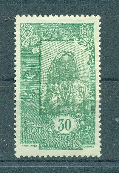 French Colony Somali Coast sc# 97 (2) mh value $.70