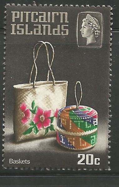 PITCAIRN ISLANDS 94 HINGED, BASKETS