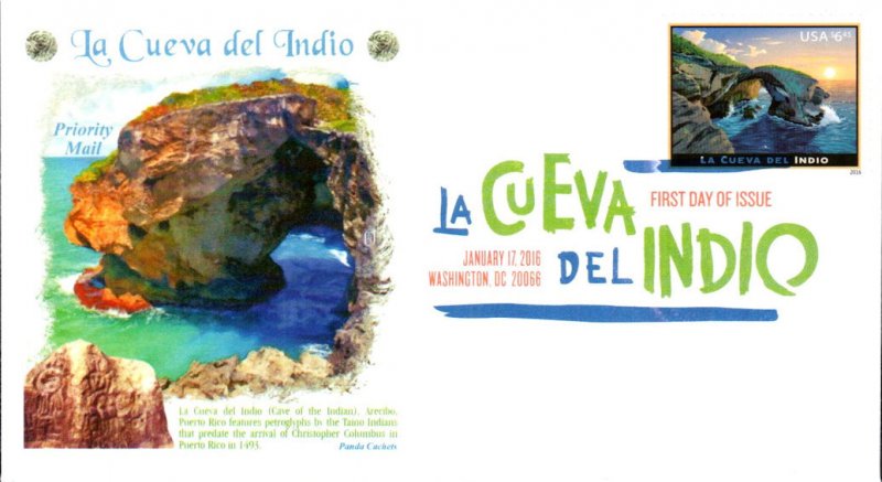 #5040 La Cueva del Indio Panda FDC