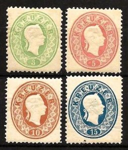 Austria 18 thru 21 OG Reprints