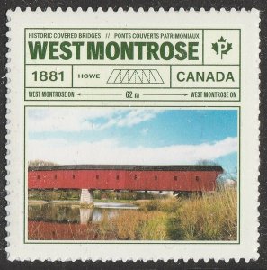 Canada 3184 Bridges West Montrose single (from booklet) MNH 2019