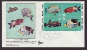 Marshall Islands 77a Fish 1985 Gill Craft U/A FDC