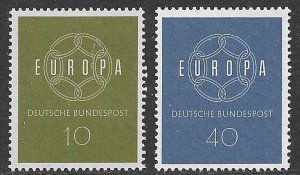 GERMANY 1959 EUROPA SET Sc 805-806 MNH