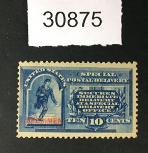 MOMEN: US STAMPS # E1s SPECIMEN TYPE D MINT OG H LOT #30875