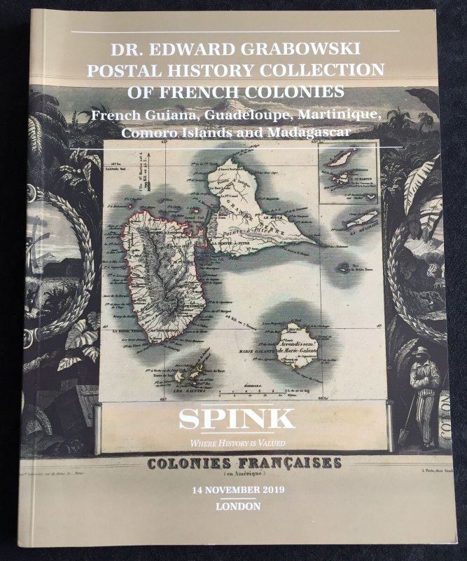 SPINK Postal History Collection of French Colonies Auction Catalogue 0,6kg LA313 