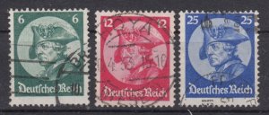 Germany 1933 Mi# 479-481 used (DR1101)