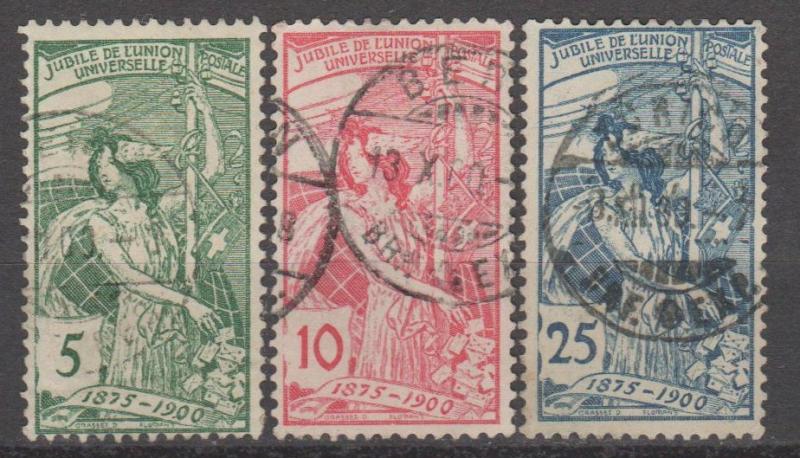 Switzerland #98-100 F-VF Used CV $39.00 (B11373)