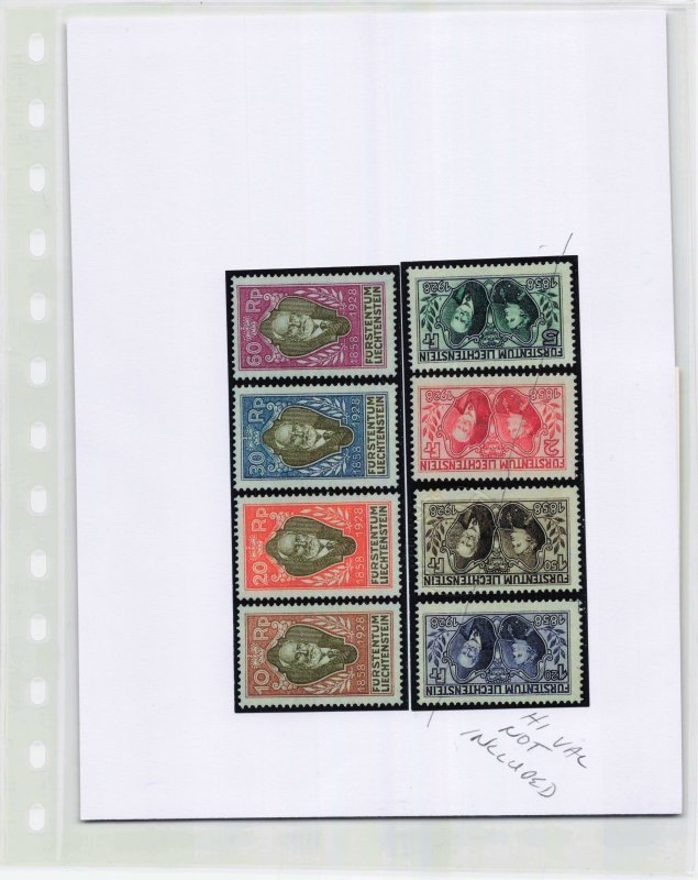LIECHTENSTEIN  82-85   MNH   WITH CERT