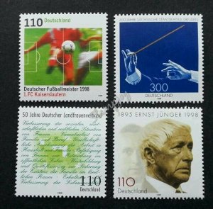Germany Single Set Stamp Lot 1998 Music Football Sport (stamp 4's) MNH