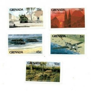 Grenada - 1990 - World War Two - Set Of 5 Stamps - MNH