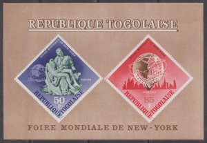 TOGO - 1965 NEW YORK WORLD'S FAIR - SOUVENIR SHEET MINT NH