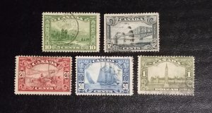Canada Scott #155-159 Used F-VF Selection ×5 Stamps (1928):