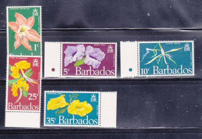 Barbados 348-352 Set MNH Flowers