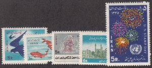 Iran - 1967 - Sc 1427-31 - NH - Complete set + 3