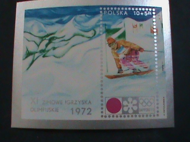 ​POLAND 1972 11TH WINTER OLYMPIC GAMES-JAPAN SAPPORO'72 MNH S/S SHEET- VF