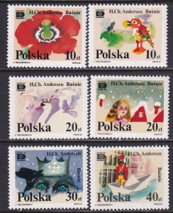 Poland 1987 Sc 2832-7 Fairy Tales HAFNIA87 Philatelic Exhibition Stamp MNH