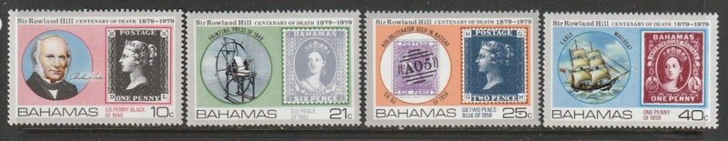 1979 Bahamas - Sc 450-3 - MNH VF - 4 single - Rowland Hill