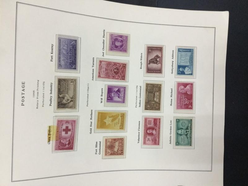 MOMEN: US # MINT COLLECTION ON (18) ALBUM PAGES $ #9073