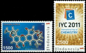 Indonesia #2270-71 MNH - International Year of Chemistry (2011)