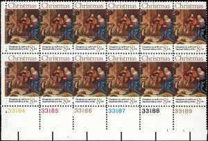 US Scott# 1444  1971 8c multi  Adoration of the Shepherds; TAGGED