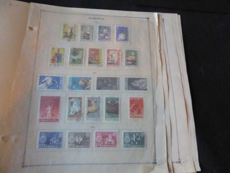 Romania 1962-1965 Stamp Collection many on Scott Intl Album Pages