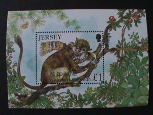 JERSEY-2004-SC#1105-YEAR OF THE LOVELY MONKEY- MNH-S/S-VERY FINE HARD TO FIND