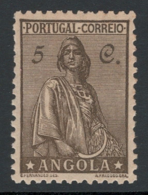 Angola 1932 Ceres 5c Scott # 244 MH