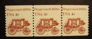 Scott 1898A, 4 cent Stagecoach, PNC3, #6, MNH Beauty