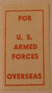 United States  Revenue Cigarette Tax Armed Forces Overseas No Tax MNH