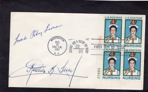 1190 Nursing, LL-PB/4 FDC signed ??