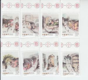 2015 Macau Old Streets and Alleys (8) (Scott 1454-61) MNH