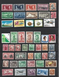 NEW ZEALAND Lot of 84 Different  Stamps 2019 CV $42.75