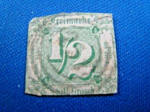 GERMAN STATES STAMPS - 1859 THURN & TAXIS ND - SCOTT # 9 - USED