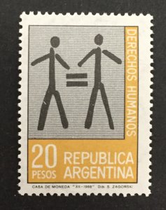 Argentina 1968 #895, Human Rights, MNH.