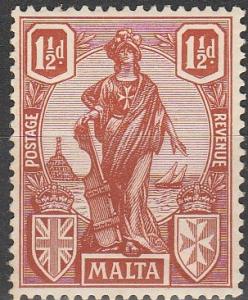 Malta #102 F-VF Unused CV $5.50  (A13574)