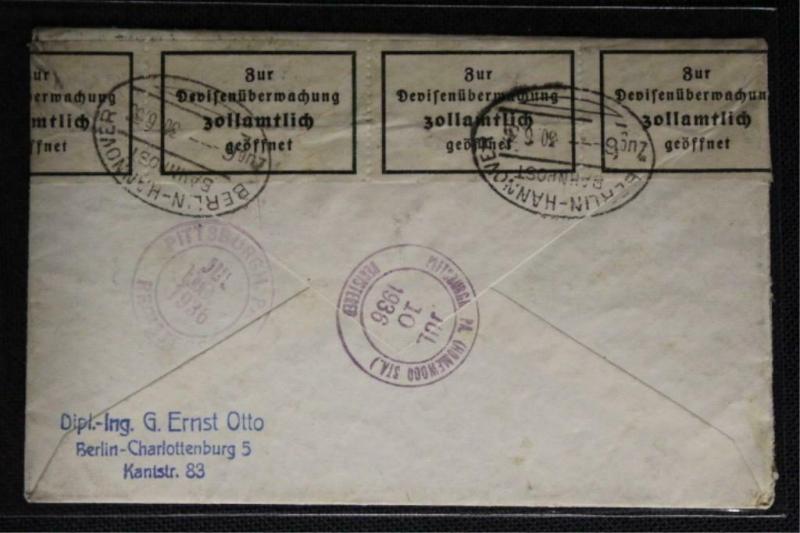 Germany First Day Cover 1936 #477-478 (Mi #622-623) CV €500