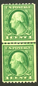 U.S. #486 MINT LINE PAIR OG NH