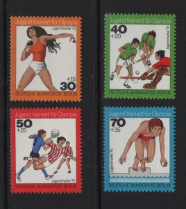 Germany  Berlin #9NB124-9NB127 MNH 1976  sports