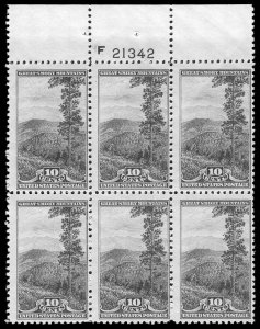 USA 749 Mint (NH) Plate Block of 6