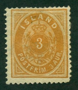 Iceland 1882 #15 MH SCV(2018)=$62.50