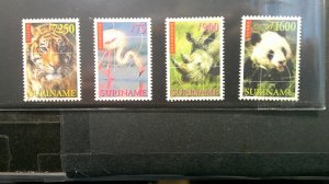 Suriname 1999 Endangered Species Issue Scott# 1182-1189 complete MNH XF set of 8