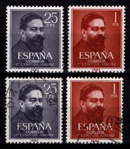 Spain 1960 Birth Centenary of Isaac Albeniz, Set [Mint/Used]