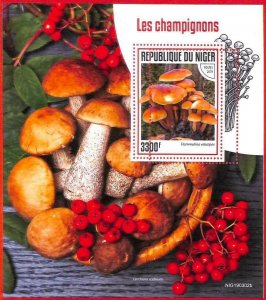 A4332 - NIGER - ERROR MISPERF Special Block: 2019, Mushrooms-